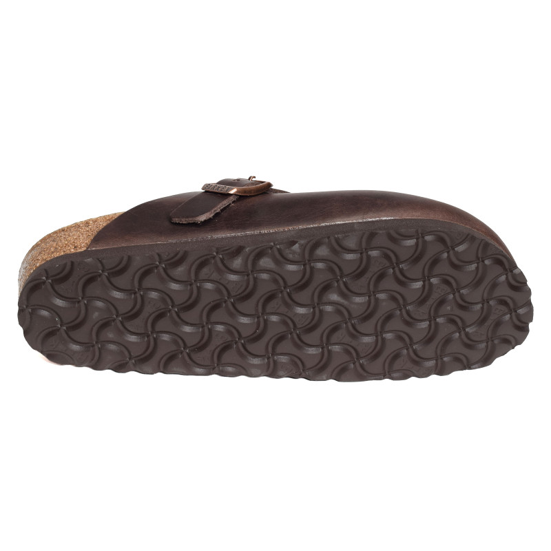 BOSTON CUIR W Marron, Sabots Birkenstock