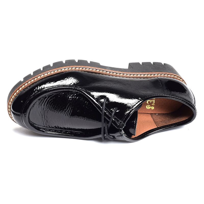 CV6202 Verni Noir, Richelieus Rock & Rose