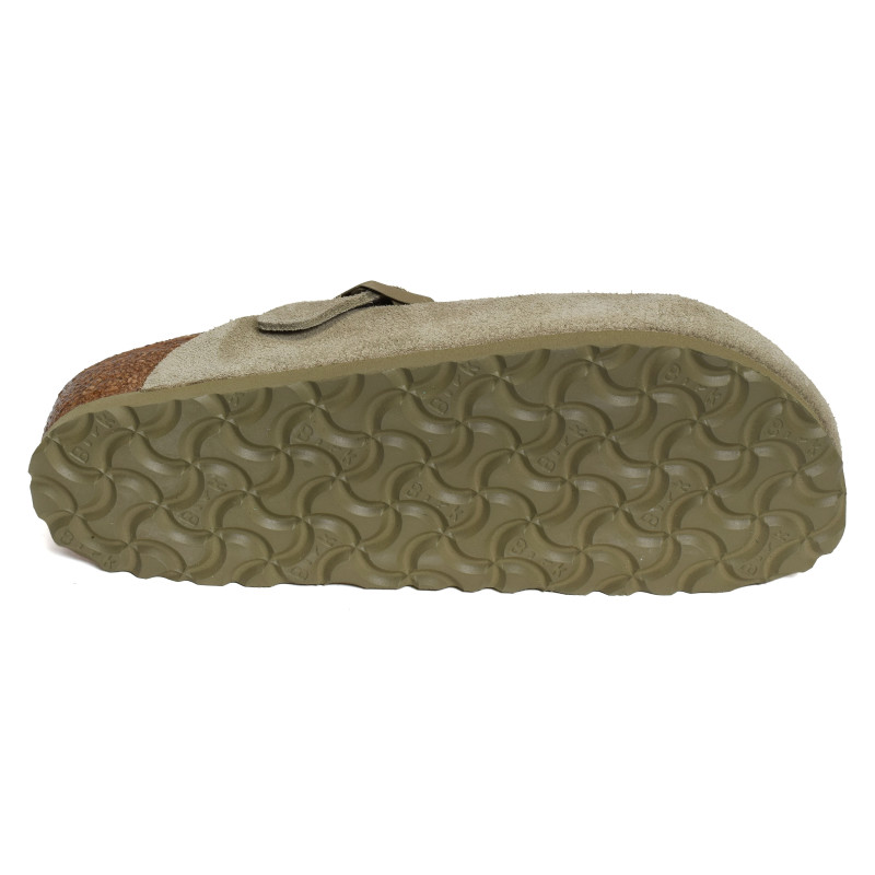 BOSTON W Beige Kaki, Sabots Birkenstock