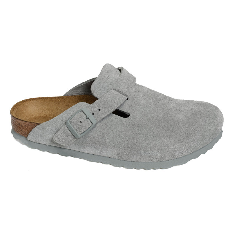BOSTON W Bleu Gris, Sabots Birkenstock