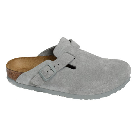 BOSTON W Bleu Gris, Sabots Birkenstock