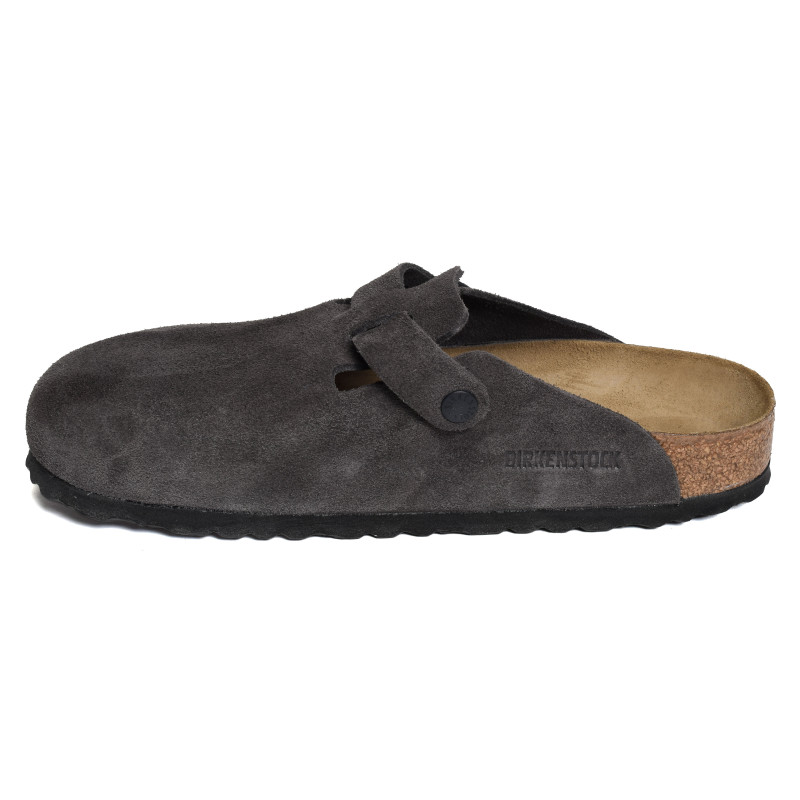 BOSTON SUEDE Anthracite, Sabots Birkenstock