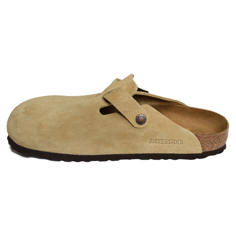 BOSTON SUEDE Beige, Sabots Birkenstock
