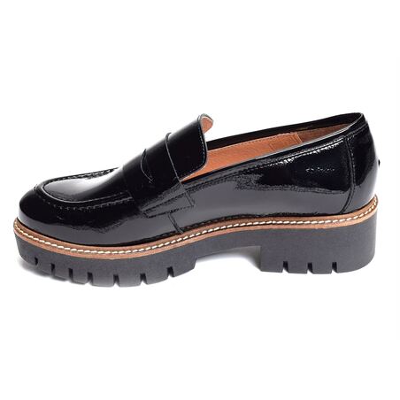 CV6203 Verni Noir, Mocassins Rock & Rose