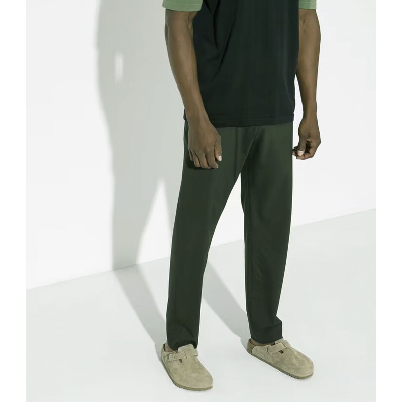 BOSTON SUEDE Kaki Beige, Sabots Birkenstock