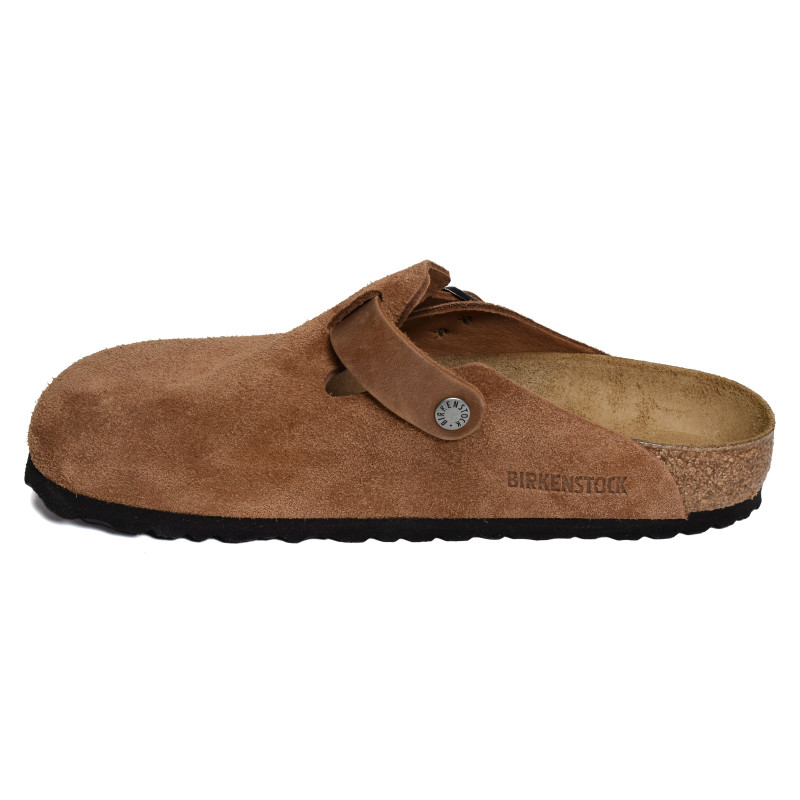 BOSTON SUEDE Cognac, Sabots Birkenstock