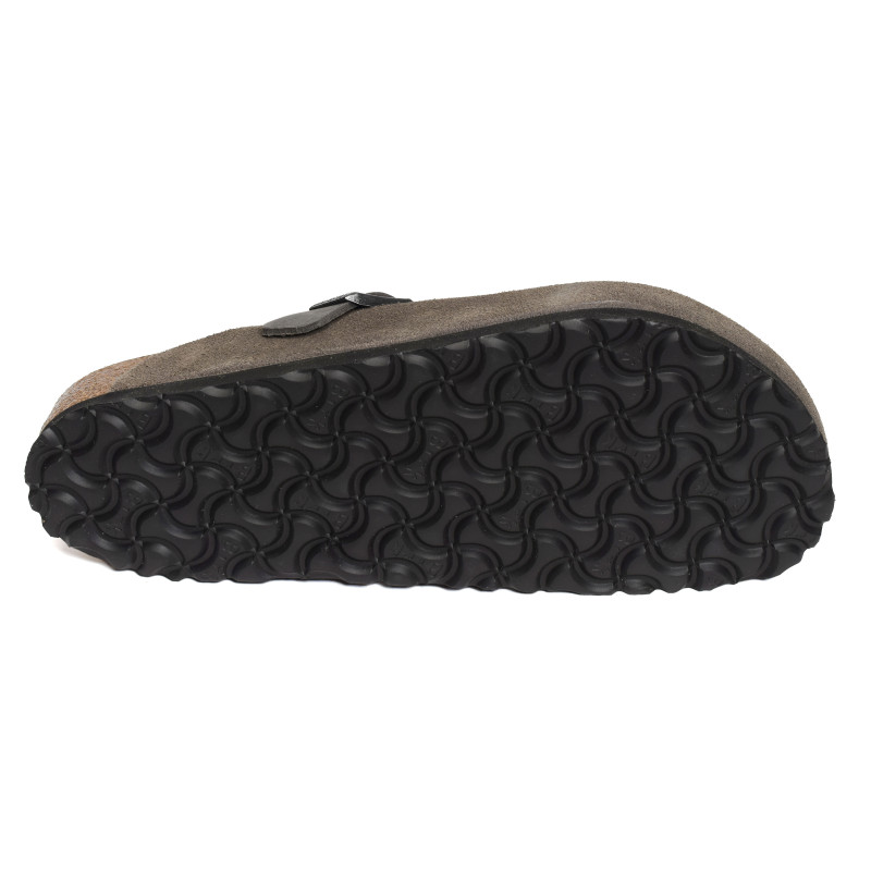 BOSTON SUEDE Gris, Sabots Birkenstock