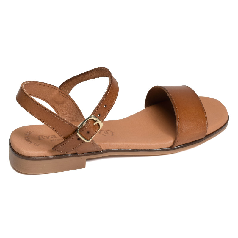 3090 Camel, Sandales plates Eva Frutos