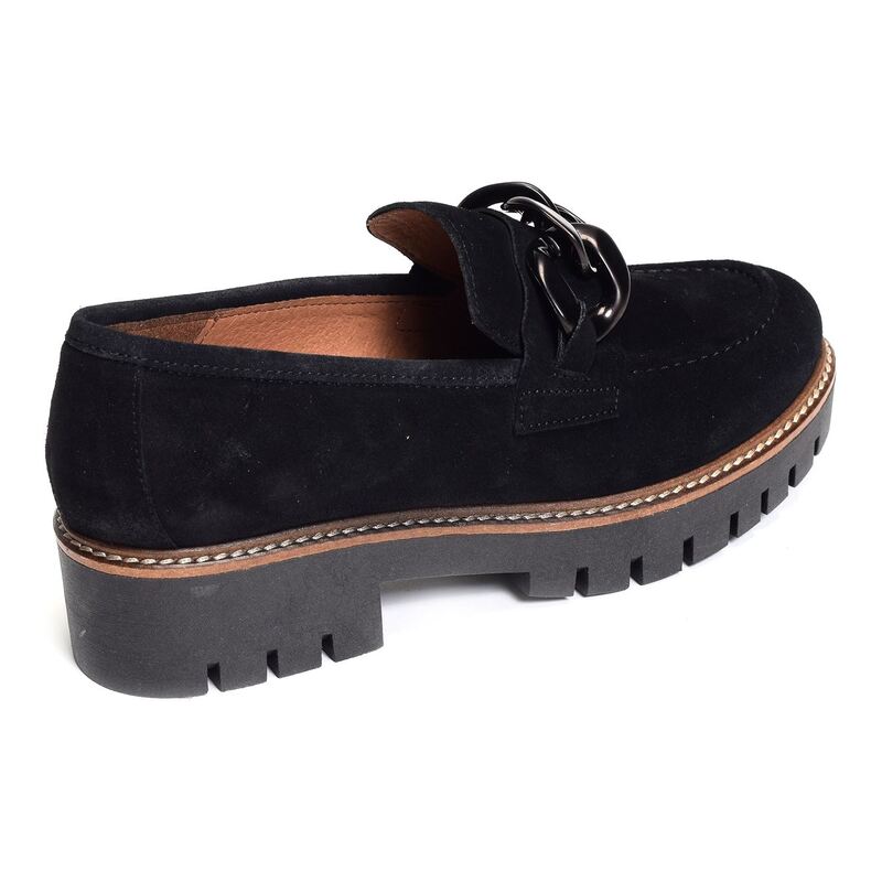 CV6204 Noir, Mocassins Rock & Rose