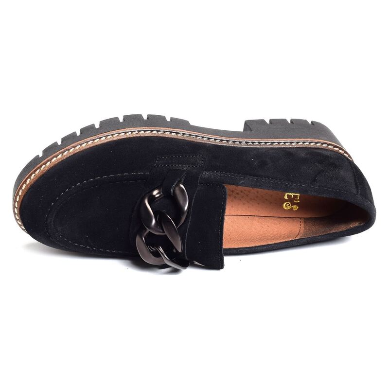 CV6204 Noir, Mocassins Rock & Rose