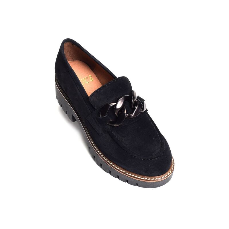 CV6204 Noir, Mocassins Rock & Rose