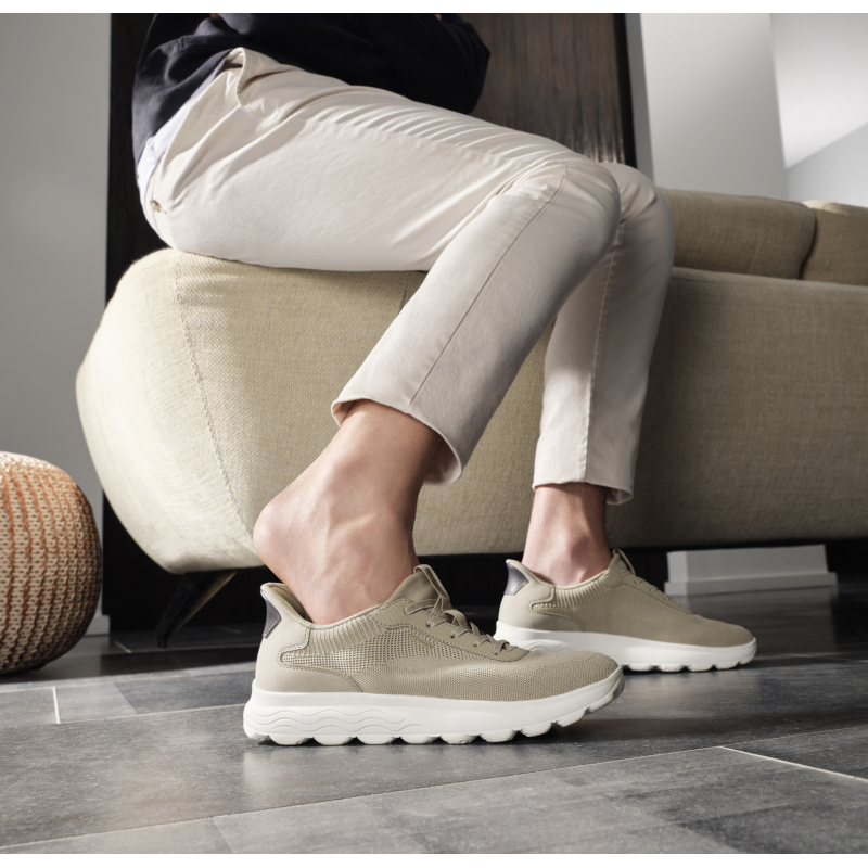 D SPHERICA PLUS A Taupe Or, Slip-On Geox