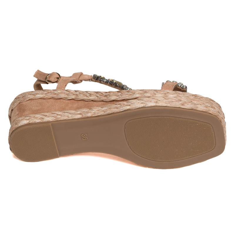MARIEO 11 Beige, Sandales compensées Laura Vita