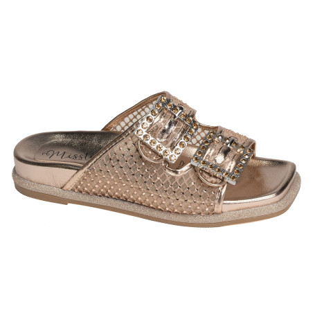 MAXINE 52 Or Rose, Mules Laura Vita