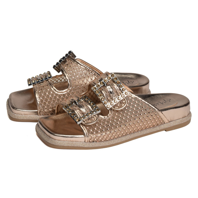 MAXINE 52 Or Rose, Mules Laura Vita