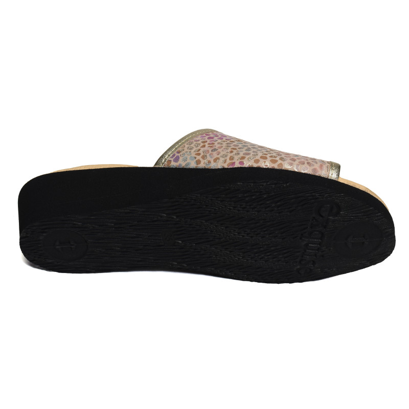 YNELLE Or Multicolore, Mules Heller
