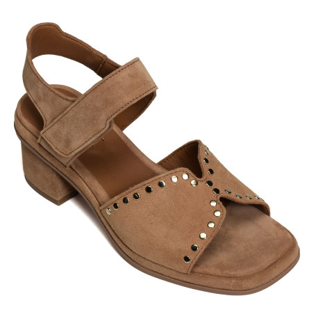 SENA 5479 Tan, Nu-Pieds à talon Alpe