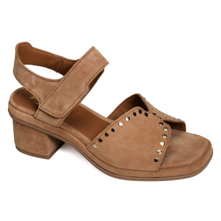 SENA 5479 Tan, Nu-Pieds à talon Alpe