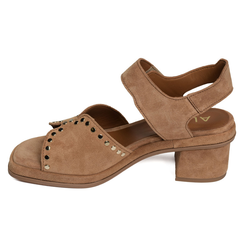 SENA 5479 Tan, Nu-Pieds à talon Alpe