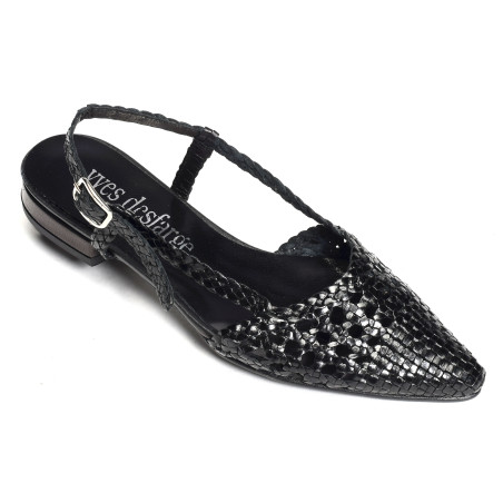 MANEL Noir, Slingback Yves Desfarge