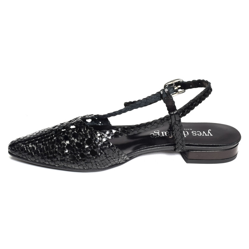 MANEL Noir, Slingback Yves Desfarge