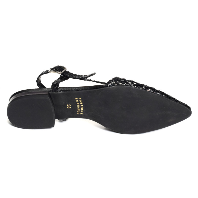 MANEL Noir, Slingback Yves Desfarge