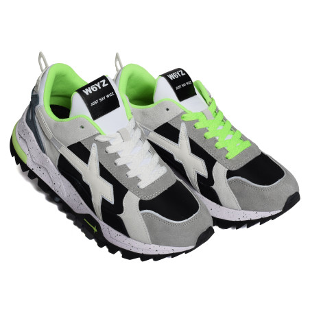 BREEZE 3M Gris Noir, Baskets running W6YZ