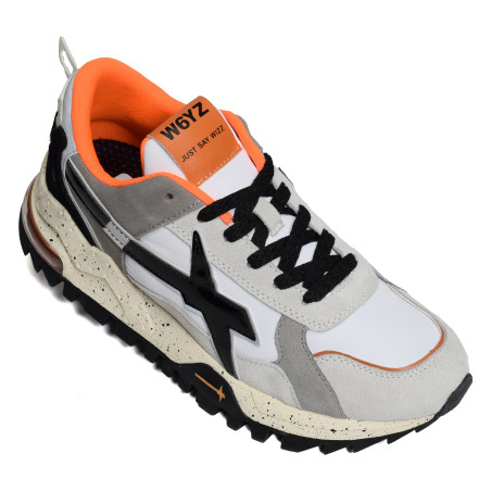 BREEZE 3M Gris Blanc, Baskets running W6YZ