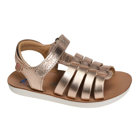 GOA SPART Rose Or, Sandales plates & Nu-Pieds Shoopom