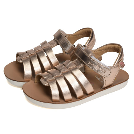 GOA SPART Rose Or, Sandales plates & Nu-Pieds Shoopom