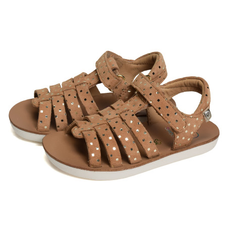 GOA SPART Camel, Sandales plates & Nu-Pieds Shoopom