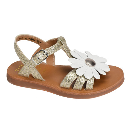 PLAGETTE BIG FLO Platine, Sandales plates & Nu-Pieds Pom d'Api