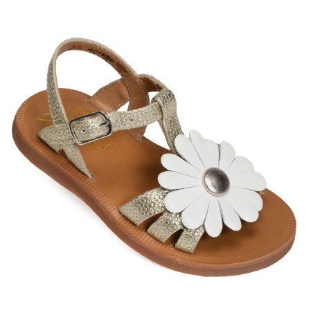 PLAGETTE BIG FLO Platine, Sandales plates & Nu-Pieds Pom d'Api