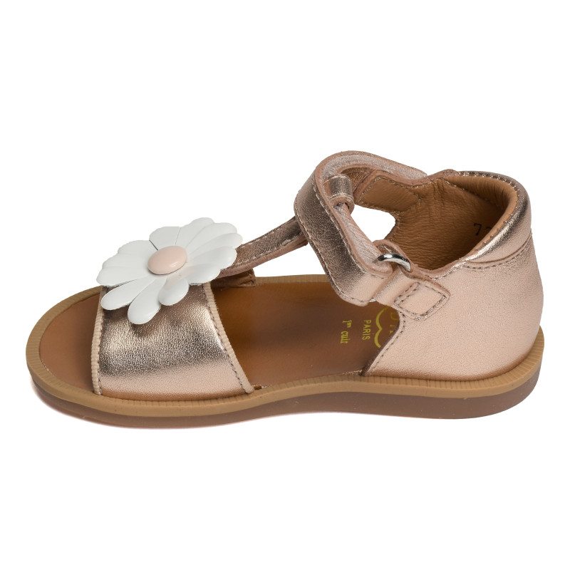 POPPY BIG FLO Cuivre, Sandales plates & Nu-Pieds Pom d'Api