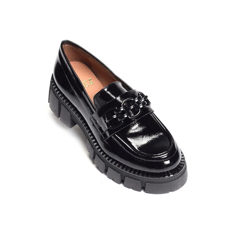 CV5813 Verni Noir, Mocassins Folie's