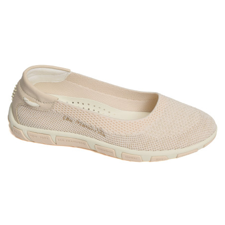 JIVIANA Beige Or, Ballerines TBS