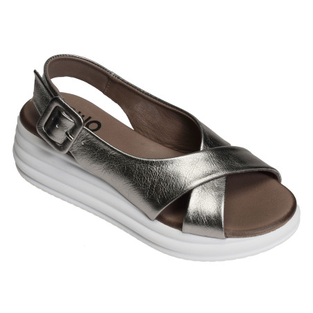 5701 Anthracite, Sandales compensées Bueno