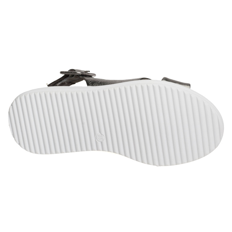 5701 Anthracite, Sandales compensées Bueno