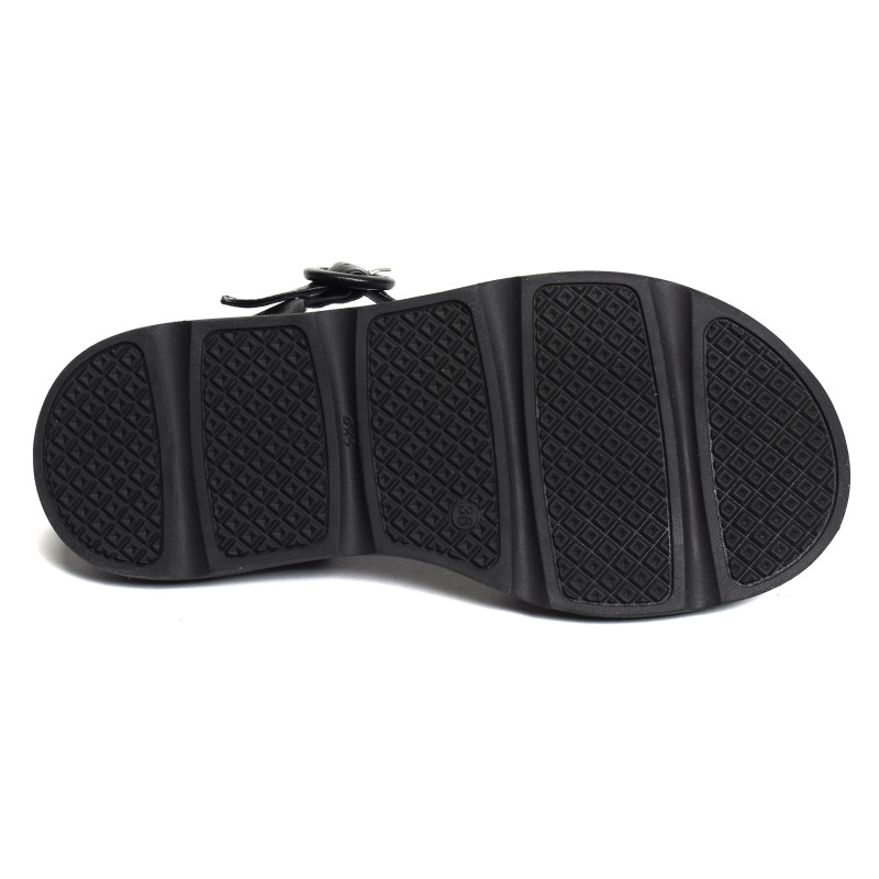 9409 Noir, Sandales plates Bueno
