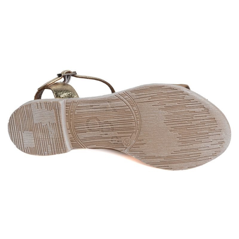 5001 Taupe Or, Sandales plates Bueno