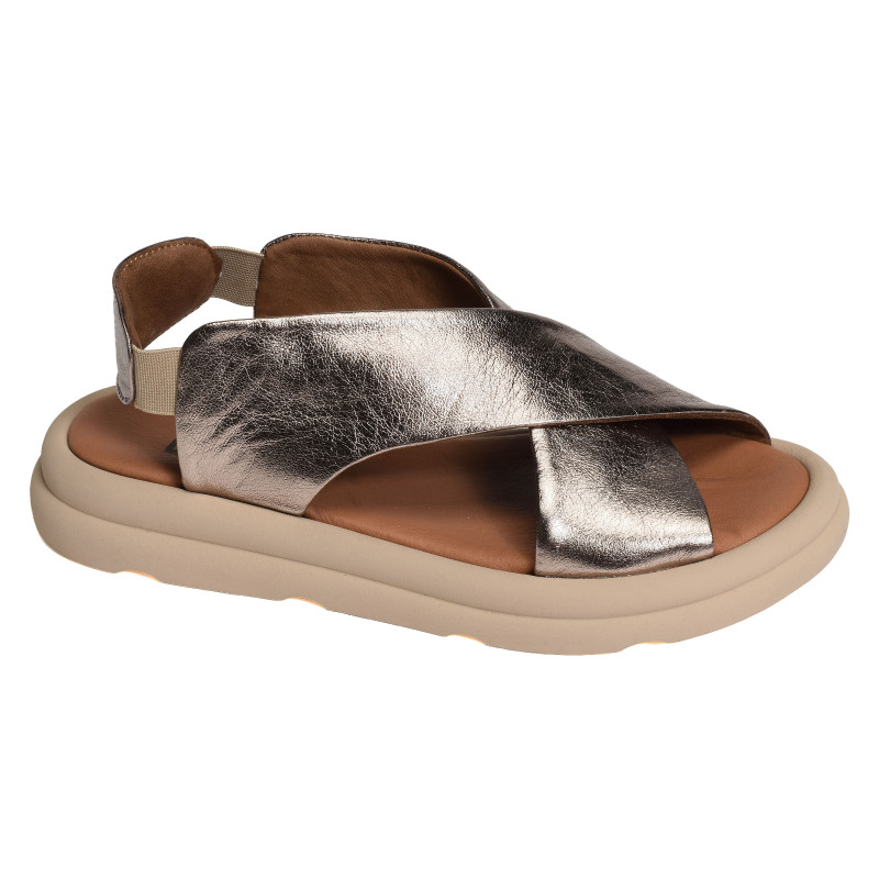2603 Bronze, Sandales plates Bueno