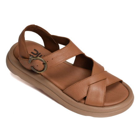 3302 Camel, Sandales plates Bueno