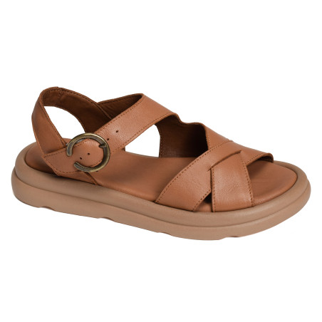 3302 Camel, Sandales plates Bueno
