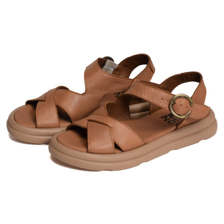 3302 Camel, Sandales plates Bueno