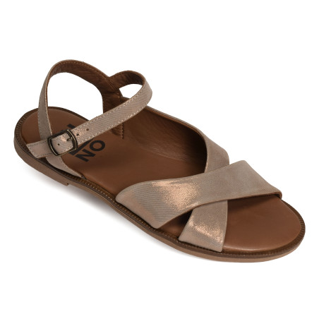 5703 Taupe, Sandales plates Bueno