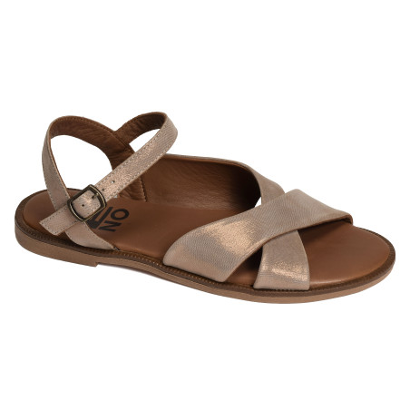 5703 Taupe, Sandales plates Bueno
