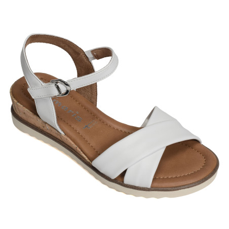 28106 Blanc, Sandales compensées Tamaris