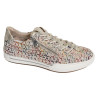 L7255 Beige Multicolore, Slip-On Rieker