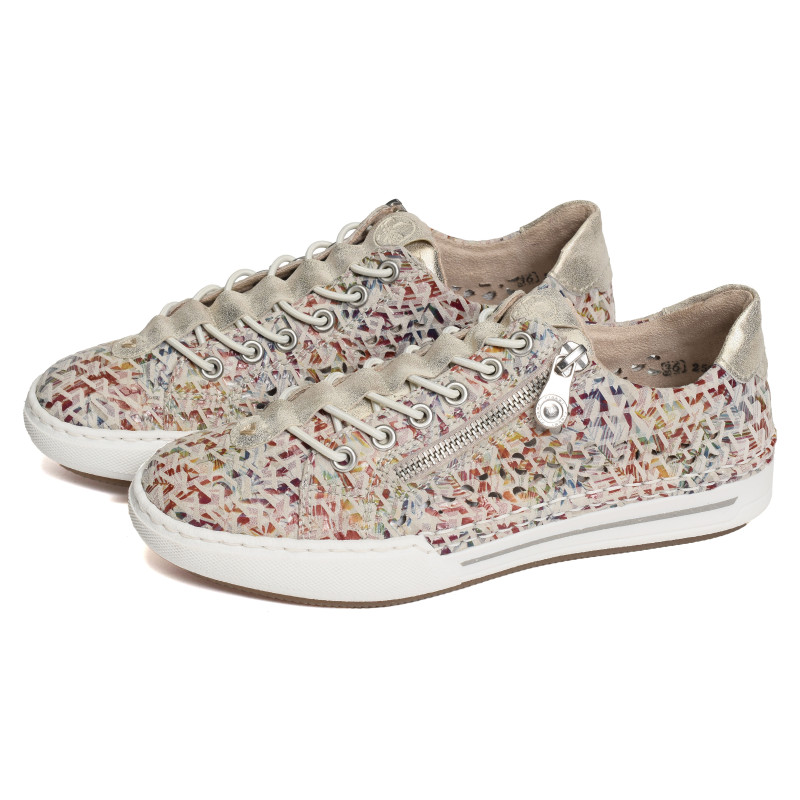 L7255 Beige Multicolore, Slip-On Rieker