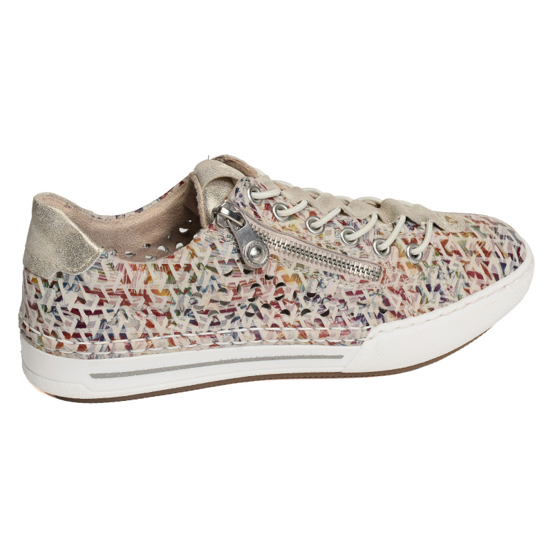 L7255 Beige Multicolore, Slip-On Rieker